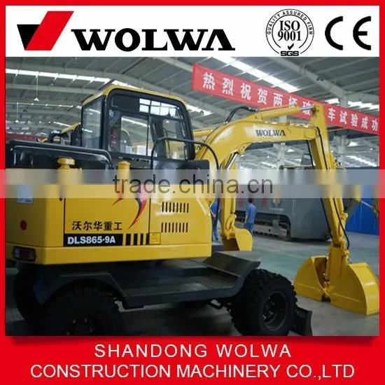 Wolwa Mini 6t Single Front Bucket Wheel Excavator photo-6