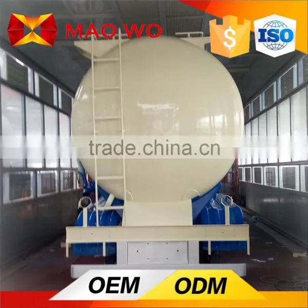 Air Compressor Bulk Cement Tanker , Bulk Cement Transport Semi-trailer photo-6