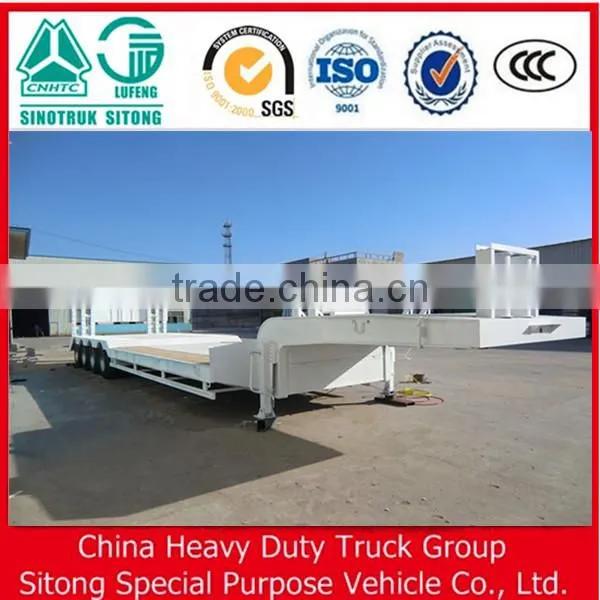 Chinese Truck Trailer 100T Low Bed Semi Trailer for Sale photo-5