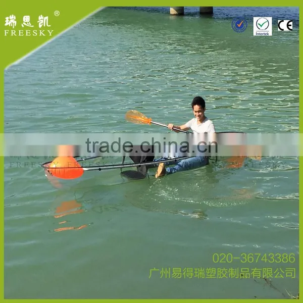 Made in China Passanger Fiberglass Hull Transparent Kayak for Sale photo-3