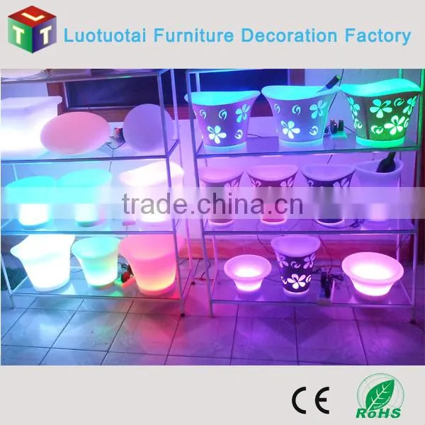 Rechargeable Battery Opertaed Luminouse Led Light up Ice Bucket