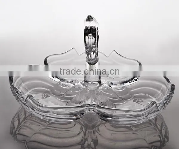 Swan Shaped Glass Plate for Candy,snacks,or Home Decoration,crystal Glassware photo-6