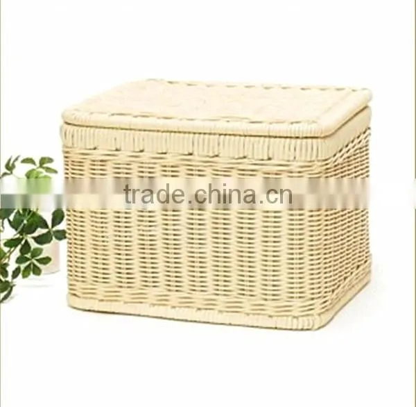 RH-YF11 High Quality Large Rectangular Rattan Storage Basket Storage Box