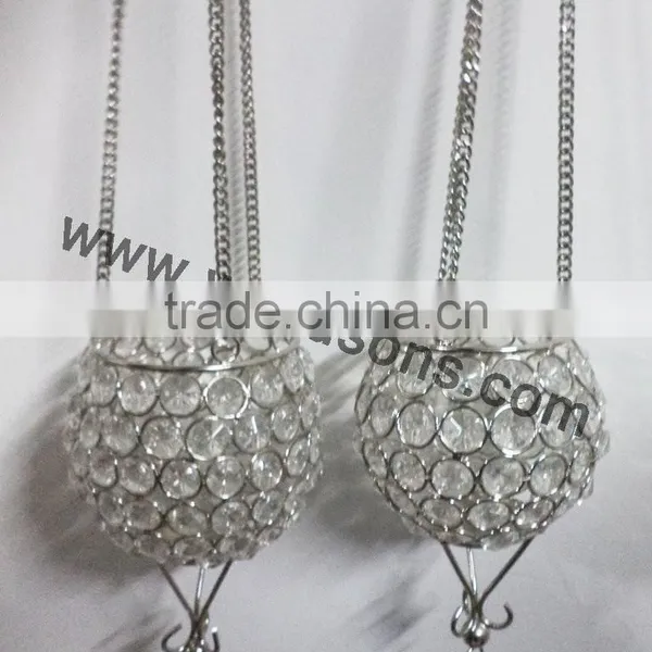 New Crystal Hanging Candle Holder photo-5