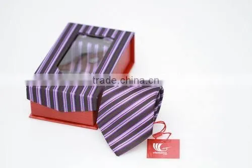 Set of Silk Neck Tie With Cufflinks and Handkerchief With Various Colors and Design photo-5