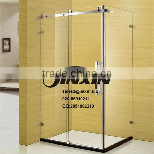 Guangzhou JINXIN 1200mm Sliding Glass Shower Doors With Toughened Safety Glass photo-2