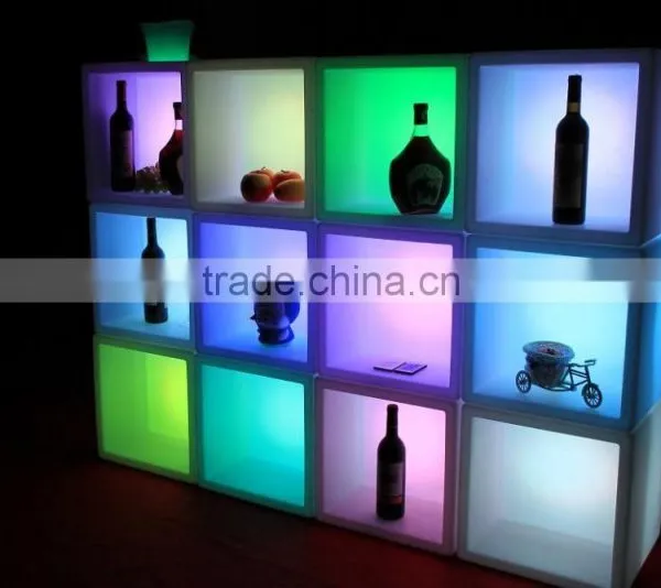 RGB Waterproof Led Bar Furniture/chair/led Cube Plastic Bar Shelves photo-4