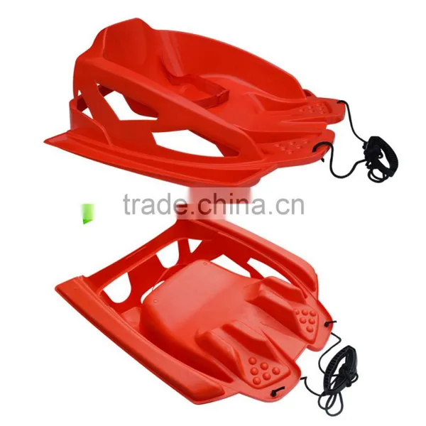 Latest Snow Luge Plastic Towable Kids Snow Sled With Backrest,toddler Pull Sled -30temp 24h Cold Resistance Test photo-3