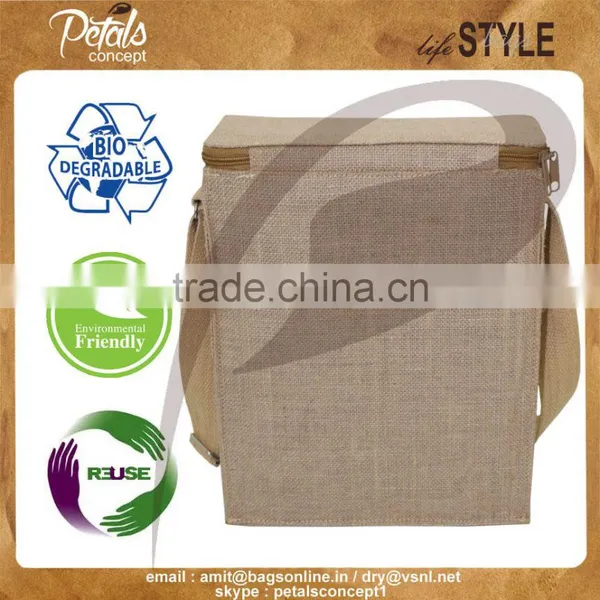 Three Bottle Jute Wine Cooler Bag for Sake Japanese Wine photo-2