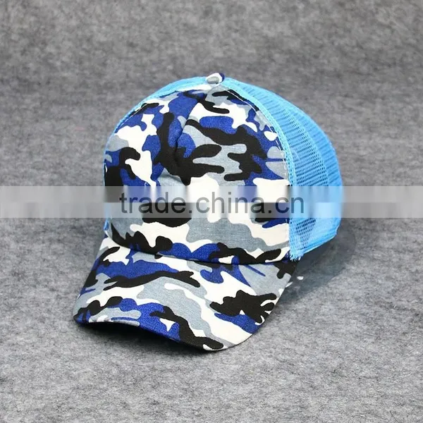 Cheap 6 Panels Wholesale Camouflage Mesh Baseball Cap Custom Trucker Cap photo-2