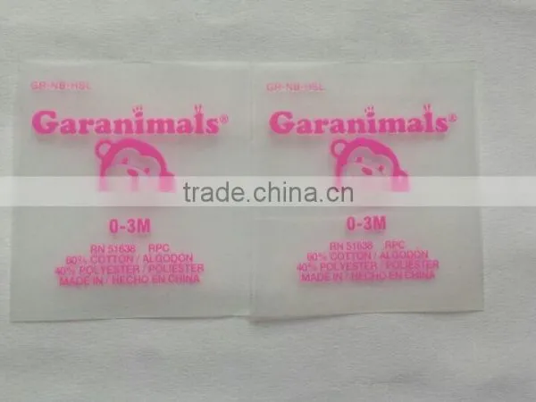 High Elasticity Screen Garment Label Transfer photo-2