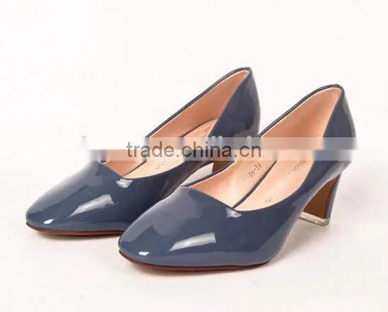 GZY Popular Middle Heel Genuine Leather Shoes Women Casual photo-3