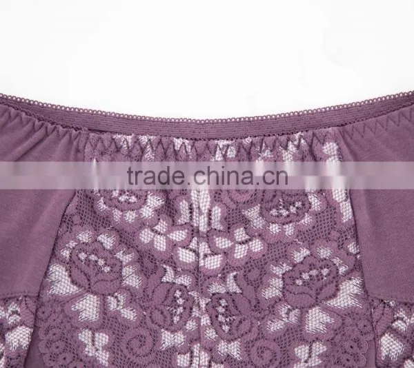 High Quality Custom 95% Cotton 5% Spandex With Lace Sexy Fancy Woman Underwear photo-6