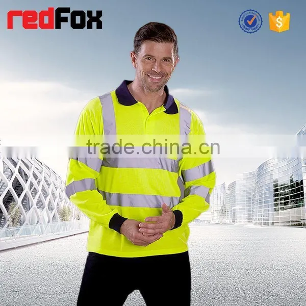 Black Mesh Fabric Reflective Safety T-shirt Cotton Short Sleeves T-shirt Class 2 Safety T-shirt photo-3