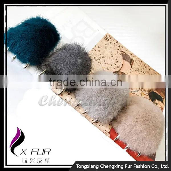 CX-R-54 Hot Selling Fashion Wholesale Mink Fur Bag Charm Lucky photo-2