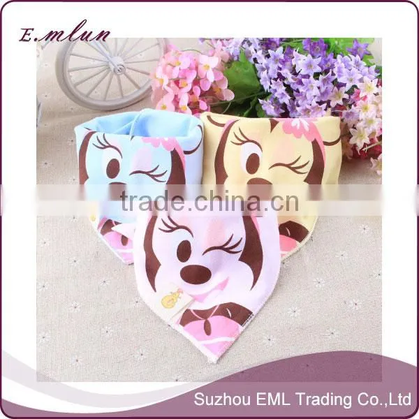 Wholesale Triangular Cotton Bibs With Buttons photo-5