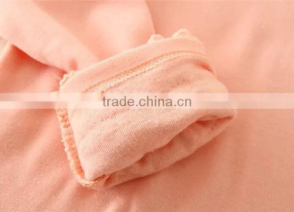 Pink Candy Color Korean Kids Long Sleeve Undershirt Wholesale/ Cotton Undershirts for Kids photo-5