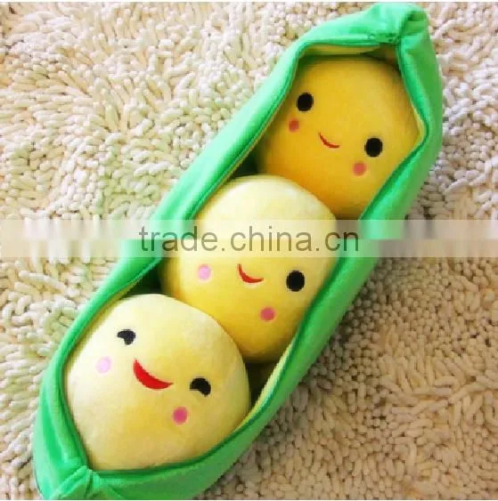 OEM Pea Polyester Funny Cute Custom Wholesale Sofa Emoji Foam Cushion Pillow photo-4