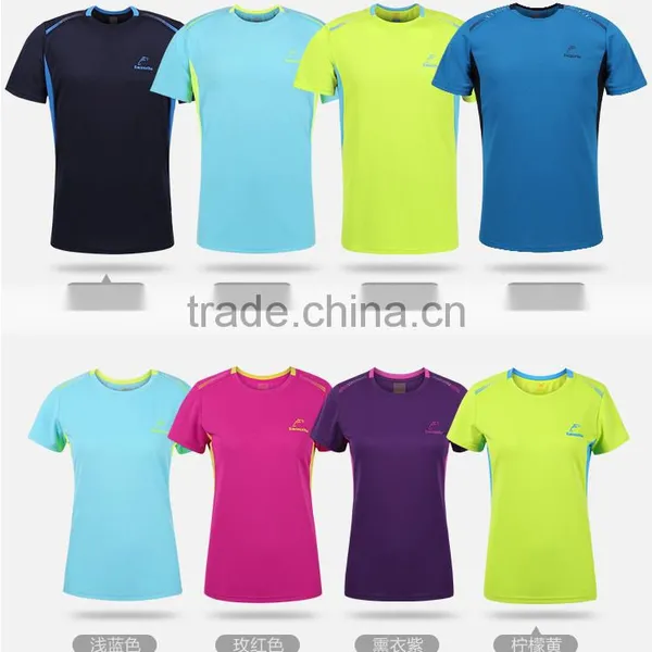 Men Breathable Sweat Plain T-shirts/women Sport Dri Fit Custom T-shirt photo-2