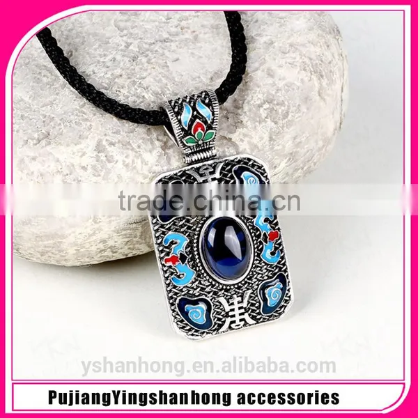 Bohemia Necklace Fashion Chinese Ancient Silver Pendant Wholesale