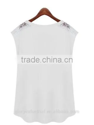 Angel Print Lace Sleeveless Woman Clothing photo-2