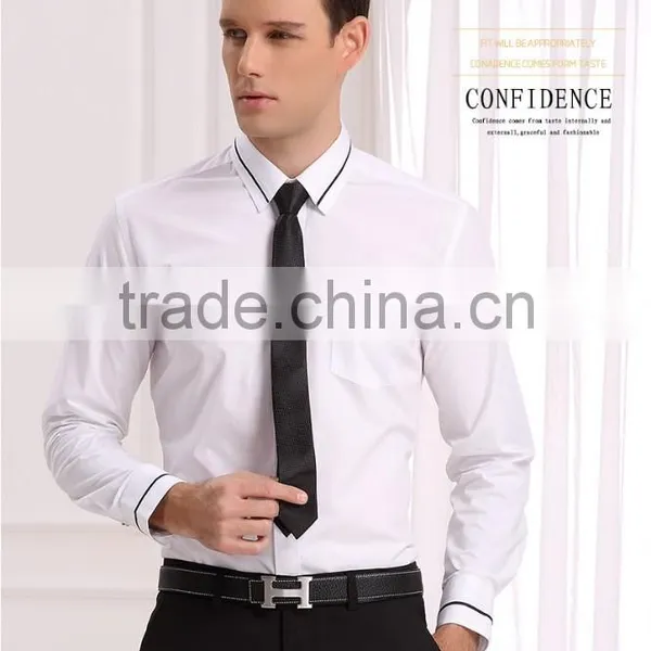 New Design Men's Long Sleeve Business Shirt Of Good Price (DSHM013) photo-5