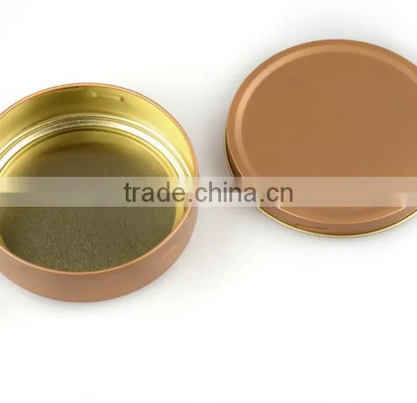R18340H 80ml Round Tin Can Screw Top Sealed Snack Food Gifts Tin photo-2