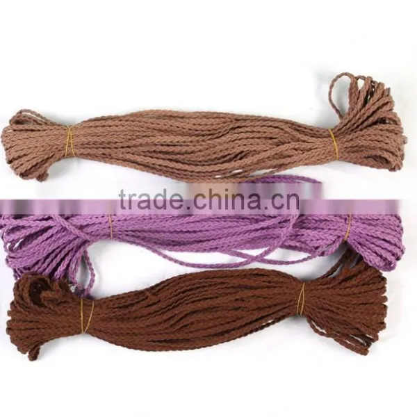 Manufacturers Selling Wholesale DIY Accessories Korea Velvet Three Shares Braided Imitation Leather Rope / Collar / Item Rope