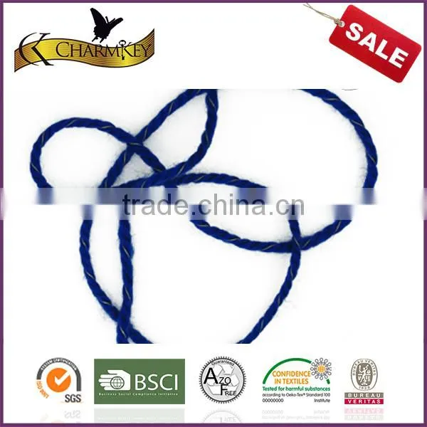 Charmkey Acrylic Knitting Yarn Polyester Blend Yarn Reflective Yarn for Knitting Women Hair Band photo-3
