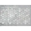 Hexagonal Pure White Shell Mosaic(Straight Angle ) photo-2