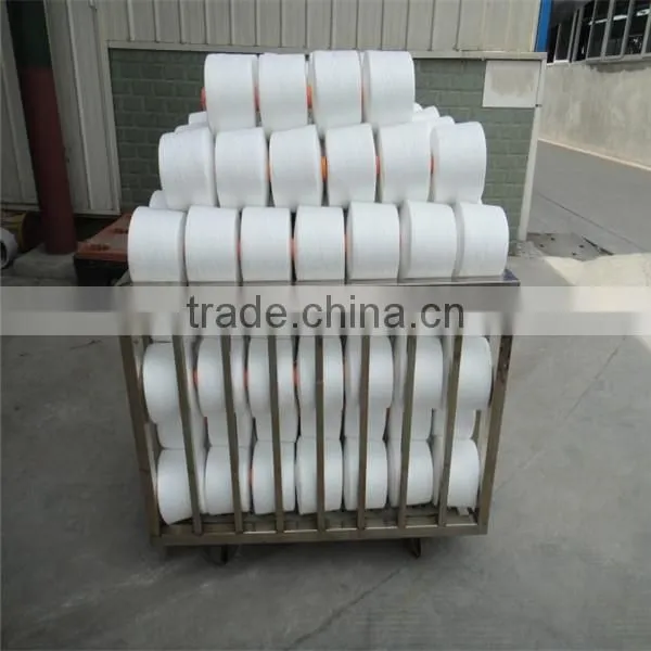 50s/2 Virgin Bright Wholesales High Quality 100% Polyester Ring Spun Yarn for Knitting and Weaving photo-4