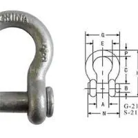 US Round Pin Anchor Shackles G213