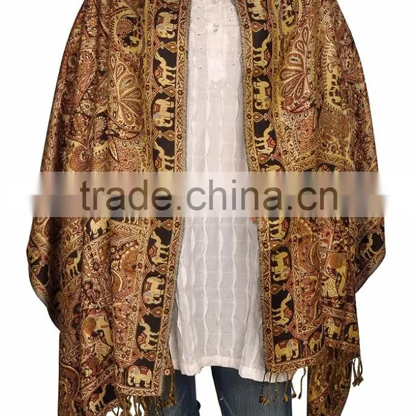 Double Printed Pashmina Stole & Shawl photo-4