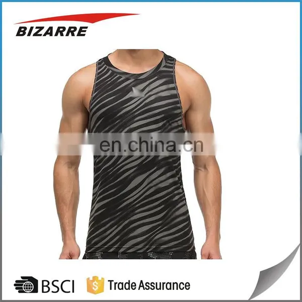 Wholesale Custom Stringer Tank Top Fitness Men Jersey Sleeveless Vest photo-4