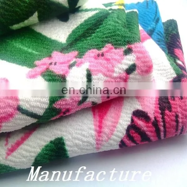 Winfar Knitting Fabric Print Polyester DTY Crepe Bubble Fabric photo-2