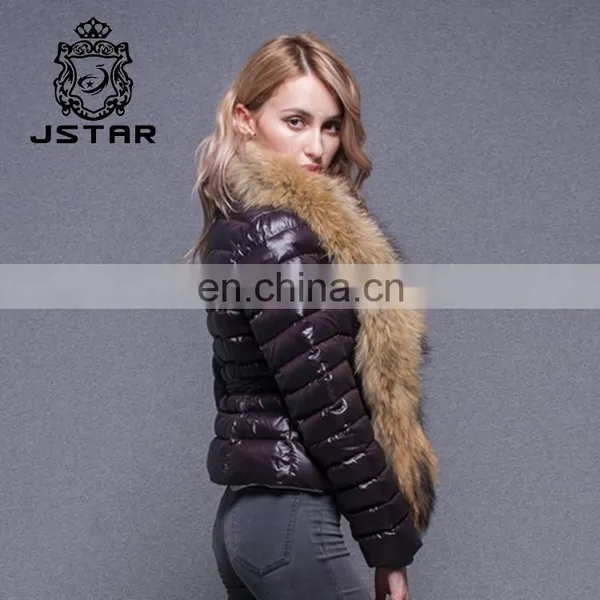 Super Quality Customize Down Womens Coats American Europen Style Coat Raccoon Fur Collardown Jacket For Winters photo-5