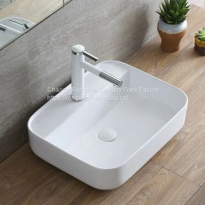 China Supplier Bathroom Sanitary Ware Wall Hung Ceramic White Wash Hand Sink Basin With Good Quality Cheap Price photo-4