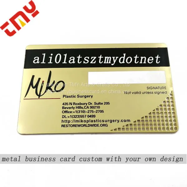 Custom Printing Machines Business Card,Cheap Metal Gold Plated Gold Edge Business Cards