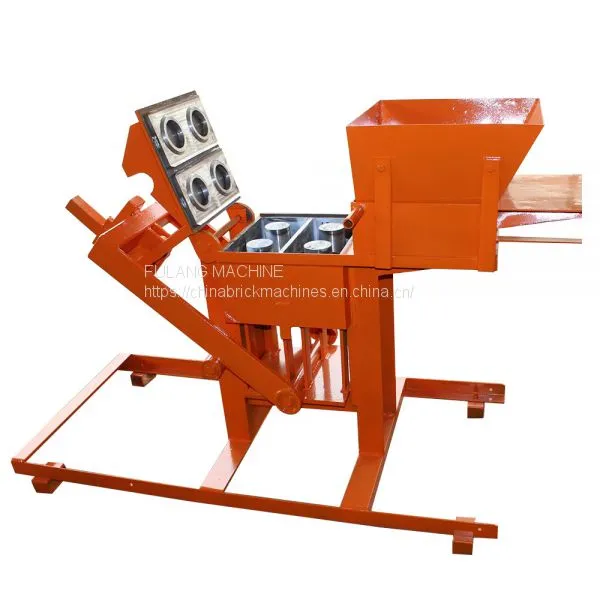 Small Manual Compressed Earth Clay Soil Interlocking Brick Block Making Machine photo-3