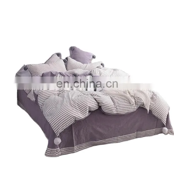 Factory Direct Sell Duvet Cover Fluffy King Size 4pcs Bed Sheet Cotton Bedding Set photo-2