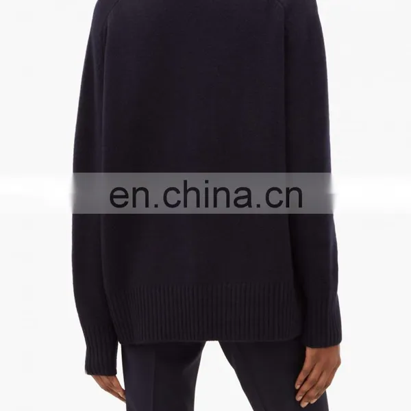 DiZNEW Oem 100% Pure Cashmere Sweater Custom Hand Knitted Intarsia Women Cashmere Sweaters photo-2