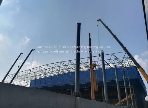Jiangsu Xu Gang Group New 4# 5# Space Frame Structure Environmental Protection Shed Project photo-3
