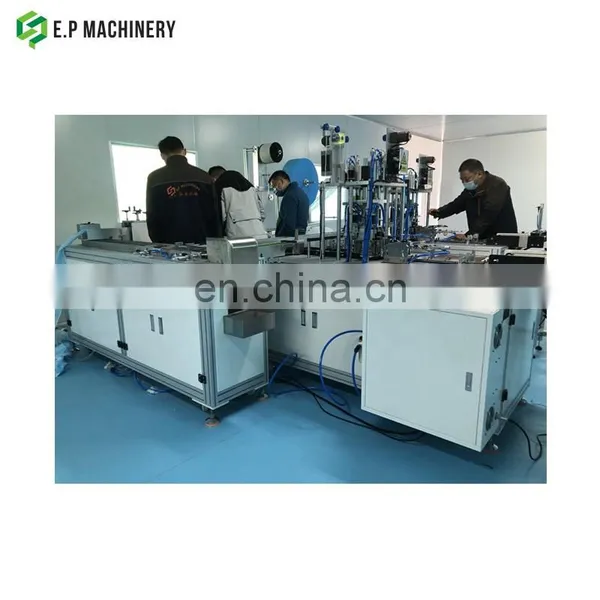 Full Auto Disposable Mask Making Machine / Fully Automatic Flat Face Masks Production Line photo-6