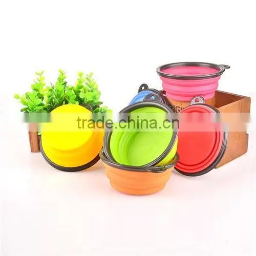 Food Storage Containers Collapsible Pet Bowl Silicone Bowl Foldable Bowl Dog Pet Bowl photo-5