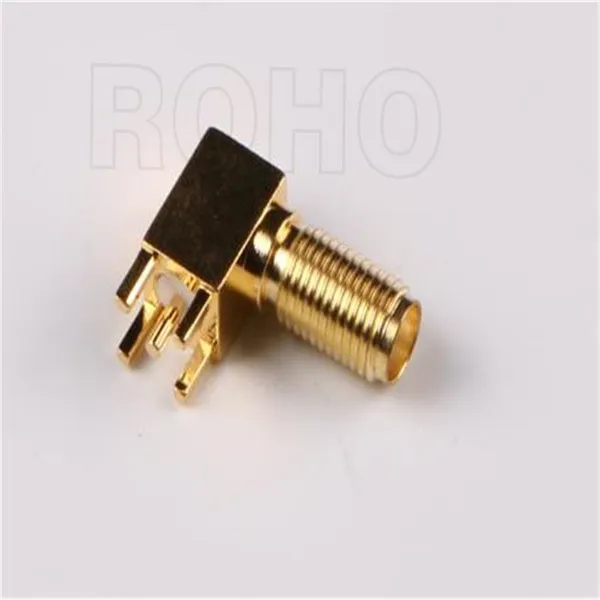 Right Angle RF Coaxial SMA Jack Female Connector for PCB Mount photo-3
