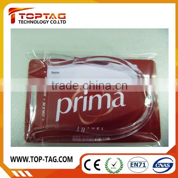 International Airport Gift PVC Luggage Tag photo-3