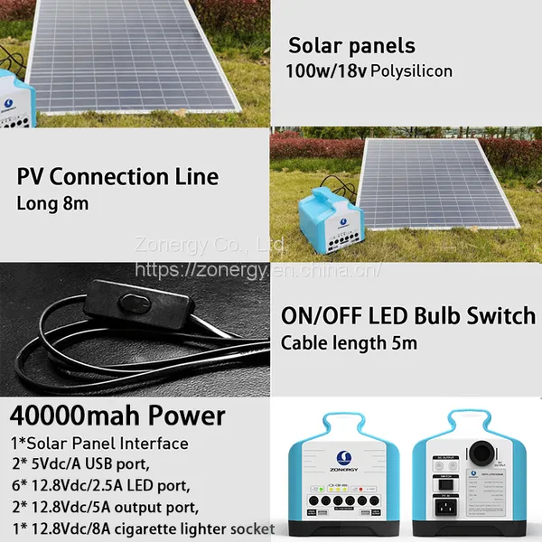 Portable Mini Large Capacity Solar 100w PV 4 Light Bulbs Energy Storage System photo-4