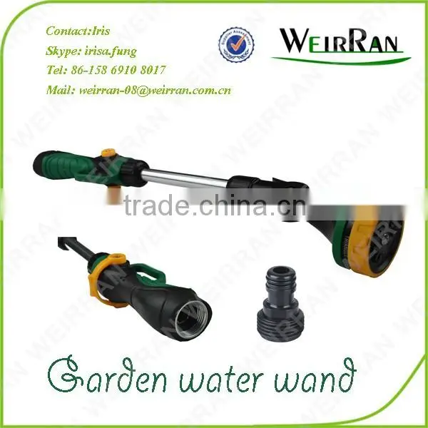 (84706) Garden Watering Tool Hose End Sprayer, 8 Patterns Aluminum TPR Covered 16'' Water Wand photo-2