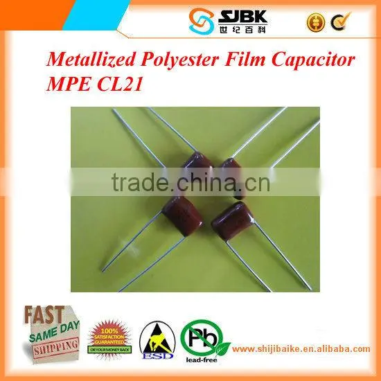 Metallized Polyester Film Capacitor MPE CL21