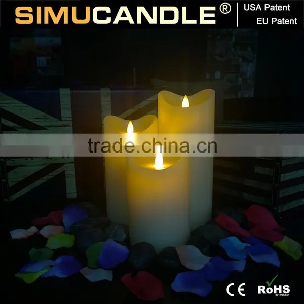Simulated Flame Led Candle With Realistic Flame With USA and EU Patent With Remote photo-2